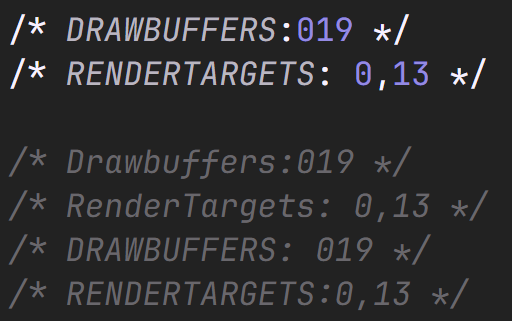 Dynamic lighting rendertargets